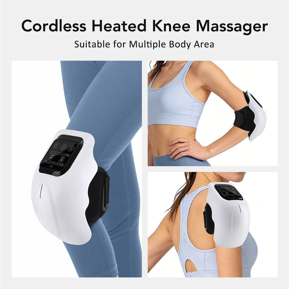 Knee massager machine for multiple body areas