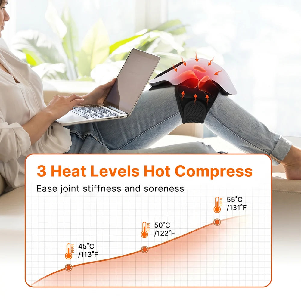 3-Level Smart Heat Therapy for Knee Relief